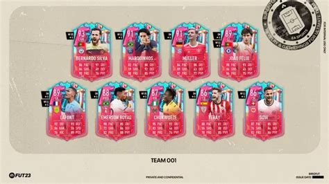 FIFA 23 FUT Birthday Team 1 confirmed with Man。